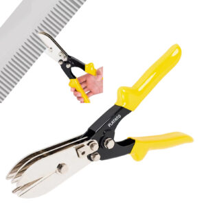 5 Blades Sheet Metal Tools HVAC Tool Duct Crimping Tool Gutter Crimper for 24-28 Gauge Stainless Steel, Crimper for Downspout, Stove Pipe, Ductwork and Venting Work