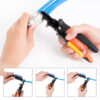 图示2 Push to Connect Fittings Disconnect Tool Air Line Removal Tool for 3/8”, 1/2” (10-12mm) Pneumatic Air Hose Quick Connect Fittings Quick Release Pliers