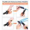 操作方法-改 Push to Connect Fittings Disconnect Tong Tool for Removing Push-fit Pneumatic Fittings 1/4”, 5/16” (6mm, 8mm) Quick Connect Air Hose Fittings Removal Tool