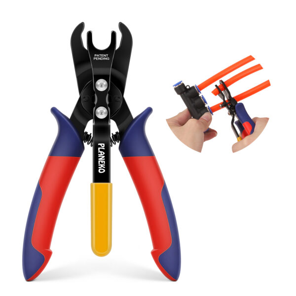 Air Line Pliers Push to Connect Fitting Disconnect Tool for 3/8" 1/2" Pneumatic Hose Quick Connect Fittings Removing Air Line Removal Tool Hose Release Pliers for 10mm 12mm Push Fit Connector