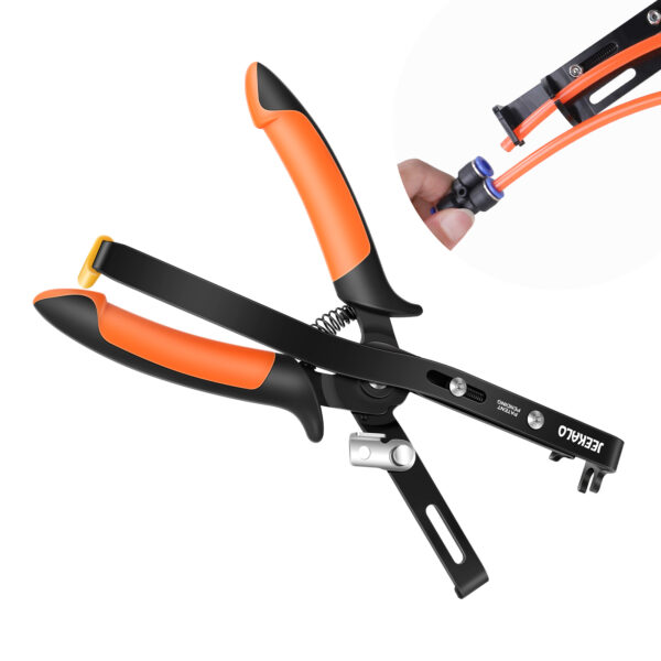 Push to Connect Fittings Air Line Removal Tool, Disconnect Tool Quick Removal for 1/4”, 5/16” (6mm, 8mm) Push-fit Pneumatic Quick Connect Air Hose Fittings Air Line Pliers Hose Release Pliers