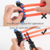 图示3 Push to Connect Fittings Disconnect Tool Air Line Removal Tool for 3/8”, 1/2” (10-12mm) Pneumatic Air Hose Quick Connect Fittings Quick Release Pliers